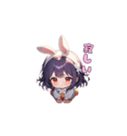 うさみみ可愛いガール（個別スタンプ：14）