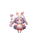 うさみみ可愛いガール（個別スタンプ：18）