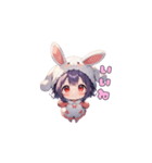うさみみ可愛いガール（個別スタンプ：36）
