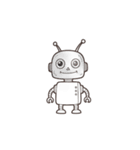 【シンプルロボット】（個別スタンプ：3）
