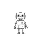 【シンプルロボット】（個別スタンプ：6）