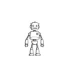 【シンプルロボット】（個別スタンプ：8）