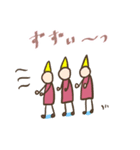 小人さんとミーちゃん～5月誕生石＆花～（個別スタンプ：7）