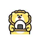 ハートフルなライオンの動くスタンプ（個別スタンプ：15）