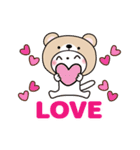 くま被り物♡ゆるねこ（個別スタンプ：21）