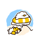 6月と7月に使える！もこどりスタンプ（個別スタンプ：21）