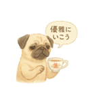 花といっしょに わんこスタンプ（個別スタンプ：10）