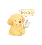 花といっしょに わんこスタンプ（個別スタンプ：39）