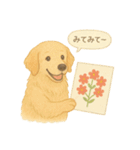 花といっしょに わんこスタンプ（個別スタンプ：40）