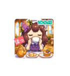 紅茶とケーキです。少し動きます。（個別スタンプ：1）