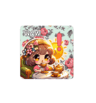 紅茶とケーキです。少し動きます。（個別スタンプ：3）