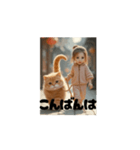 猫とおさんぽPart2（個別スタンプ：3）