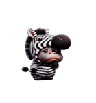 シマウマカバ – 悲しくて泣いちゃう（個別スタンプ：11）