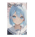 smiling, beautiful girl（個別スタンプ：5）
