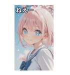 smiling, beautiful girl（個別スタンプ：9）