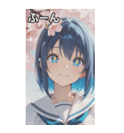 smiling, beautiful girl（個別スタンプ：10）