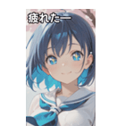 smiling, beautiful girl（個別スタンプ：24）
