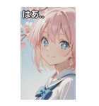 smiling, beautiful girl（個別スタンプ：25）