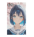 smiling, beautiful girl（個別スタンプ：26）