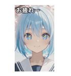 smiling, beautiful girl（個別スタンプ：28）