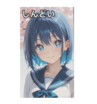 smiling, beautiful girl（個別スタンプ：33）