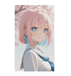 smiling, beautiful girlZERO（個別スタンプ：4）
