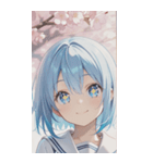 smiling, beautiful girlZERO（個別スタンプ：6）