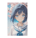 smiling, beautiful girlZERO（個別スタンプ：7）