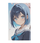 smiling, beautiful girlZERO（個別スタンプ：8）