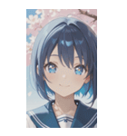 smiling, beautiful girlZERO（個別スタンプ：11）