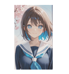 smiling, beautiful girlZERO（個別スタンプ：13）