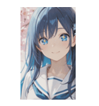 smiling, beautiful girlZERO（個別スタンプ：17）