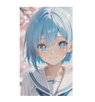 smiling, beautiful girlZERO（個別スタンプ：20）
