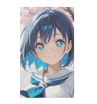 smiling, beautiful girlZERO（個別スタンプ：24）