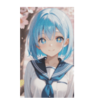 smiling, beautiful girlZERO（個別スタンプ：34）