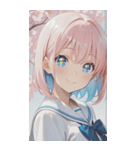 smiling, beautiful girlZERO（個別スタンプ：38）