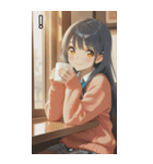 Smiling knit beautiful girl（個別スタンプ：14）