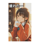 Smiling knit beautiful girl（個別スタンプ：23）