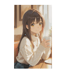 Smiling knit beautiful girl zero（個別スタンプ：4）