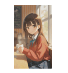 Smiling knit beautiful girl zero（個別スタンプ：5）
