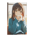 Smiling knit beautiful girl zero（個別スタンプ：7）