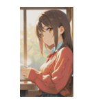 Smiling knit beautiful girl zero（個別スタンプ：13）