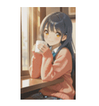 Smiling knit beautiful girl zero（個別スタンプ：14）