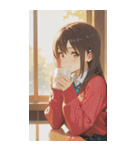 Smiling knit beautiful girl zero（個別スタンプ：15）