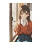 Smiling knit beautiful girl zero（個別スタンプ：16）