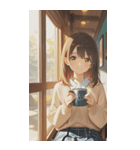 Smiling knit beautiful girl zero（個別スタンプ：18）