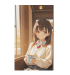 Smiling knit beautiful girl zero（個別スタンプ：19）