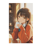 Smiling knit beautiful girl zero（個別スタンプ：23）