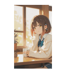 Smiling knit beautiful girl zero（個別スタンプ：24）