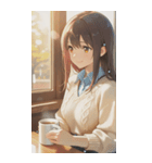 Smiling knit beautiful girl zero（個別スタンプ：26）